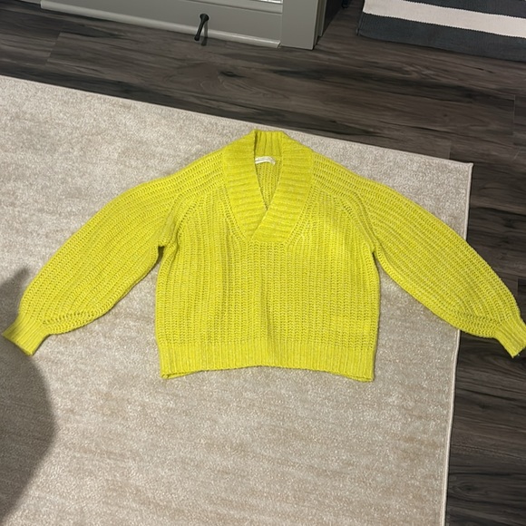 Anthropologie Sweater - Bright Yellow - Picture 4 of 6